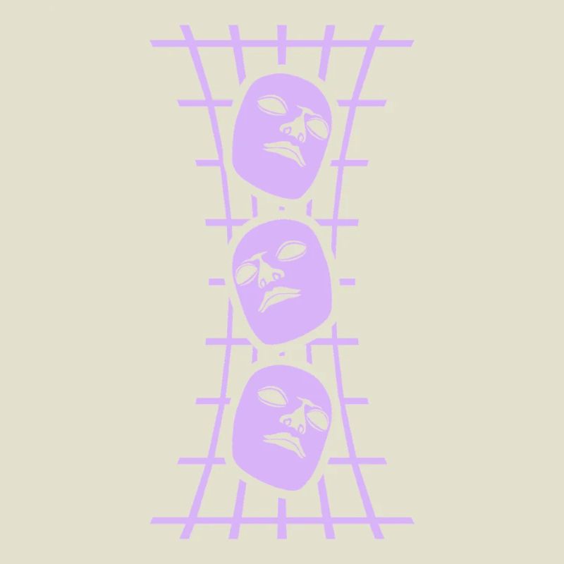 Masks Grid Abstract Art