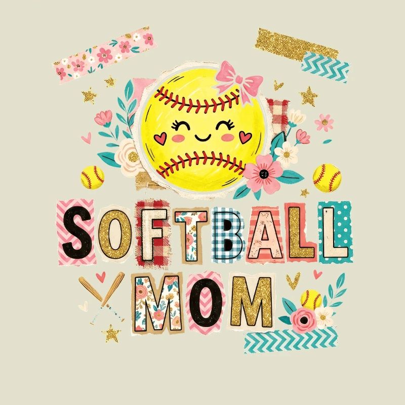 Note de rançon Maman de softball Mère