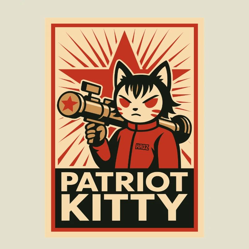 Patriot Kitty Rocket Art