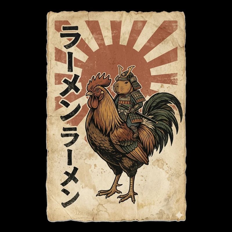 Samurai auf Hahn – Ramen Retro