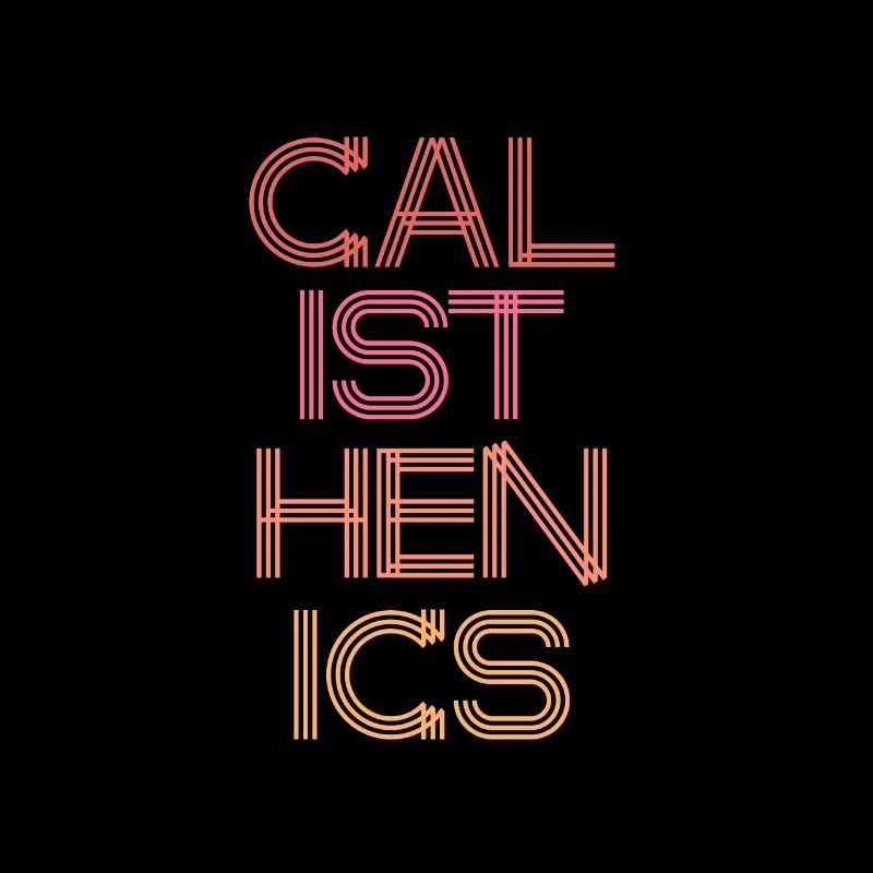 Calisthenics Neon Lettering