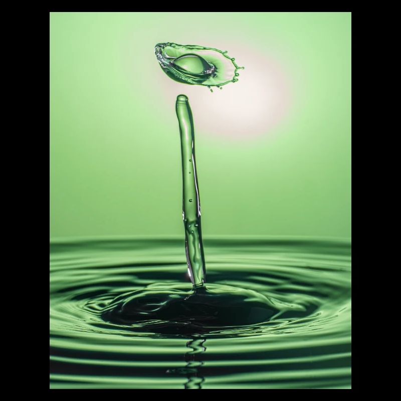 Abstrait liquide vert