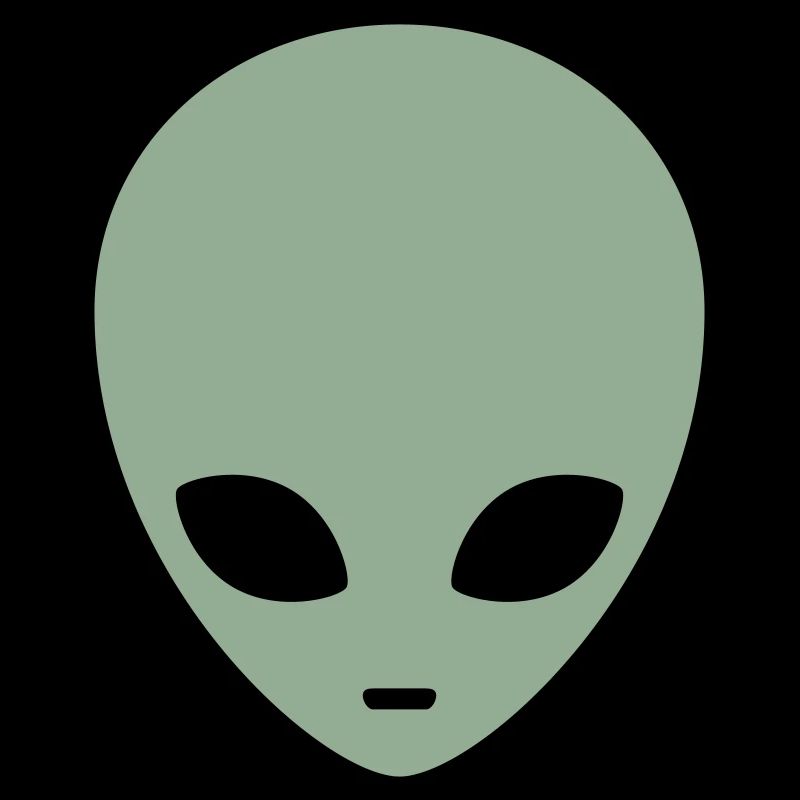 Tête d’extraterrestre menthe atténuée