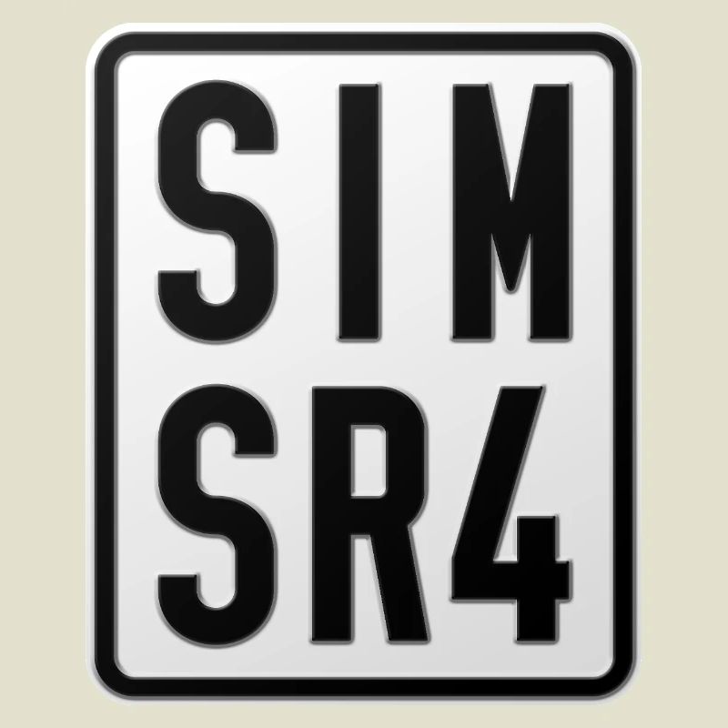 Plaque d’immatriculation du cyclomoteur Simson SR4