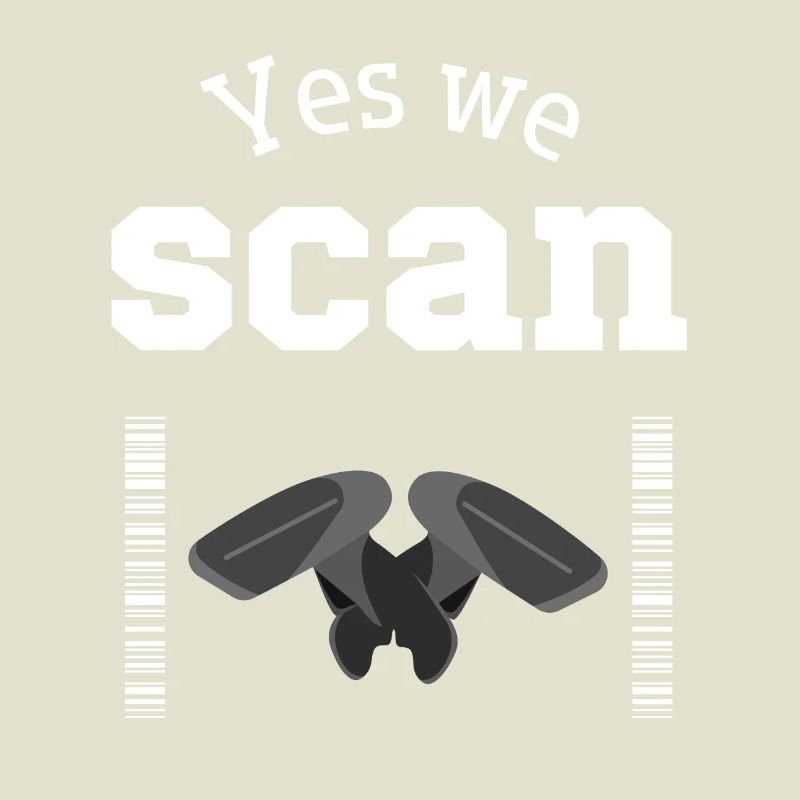 Yes we scan, Scanner, Barcode