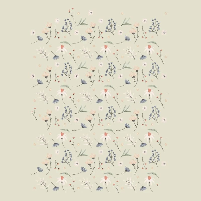 Pastel floral pattern