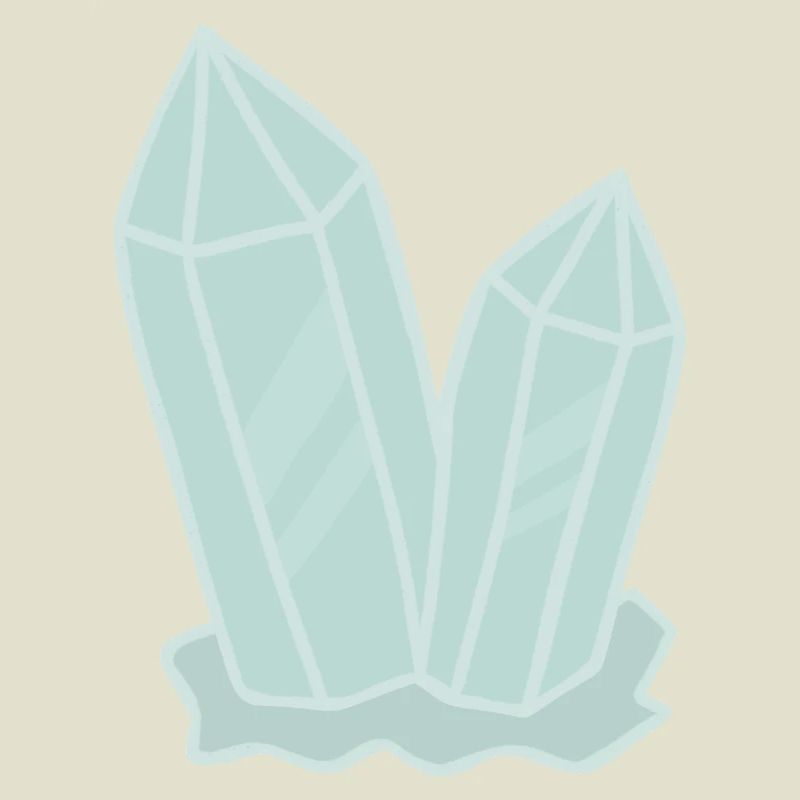 Illustration de géode d’amas de cristal