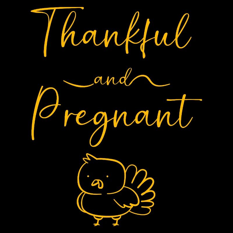Thanksgiving Gender Reveal Werdende Mutter