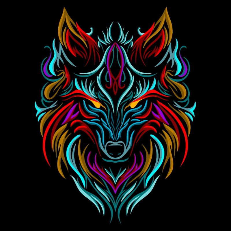 Wolf Tattoo Bunt