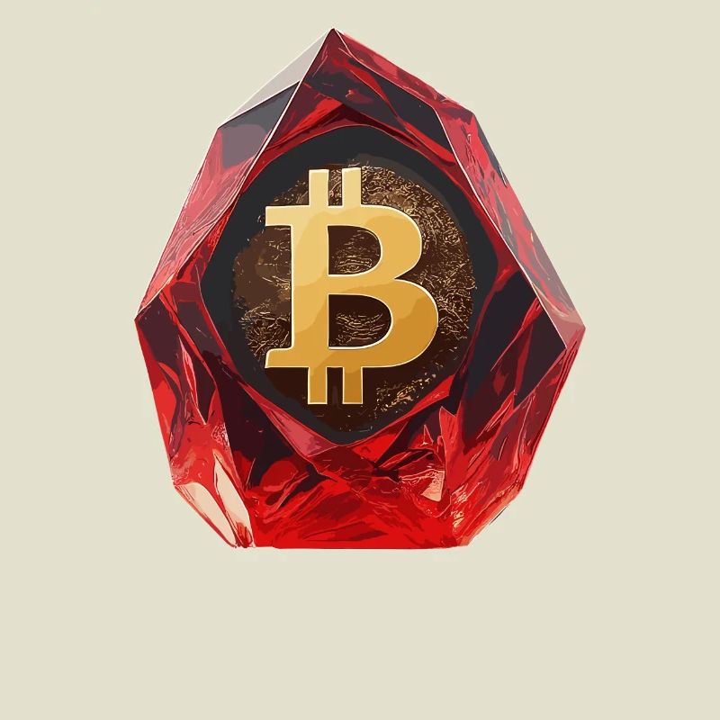 Bitcoin Crystal Design for Custom Printing