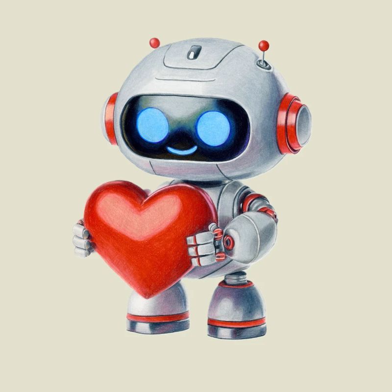 Roboter mit Herz