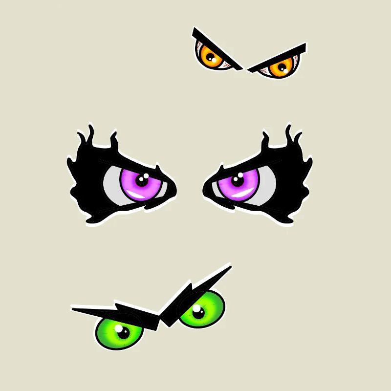 Halloween eyes evil