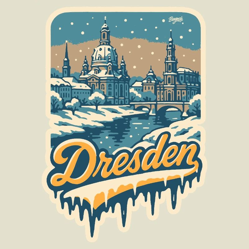 Wintry Dresden – Old Town in the Snow