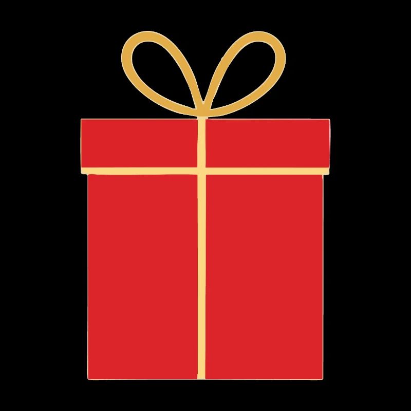 Weihnachtsgeschenk, rote Geschenkbox