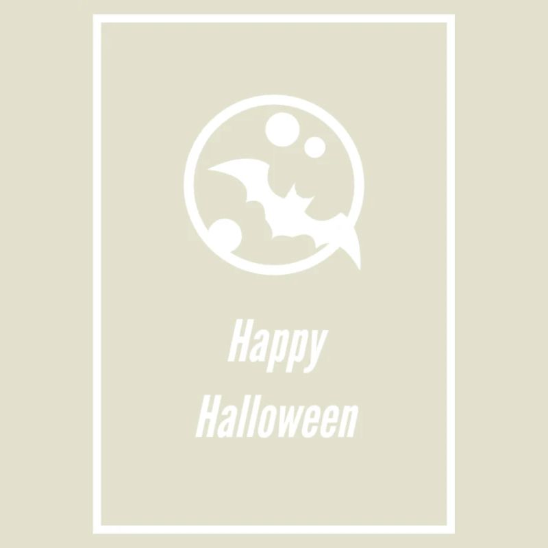 Halloween Bat Circle Graphic