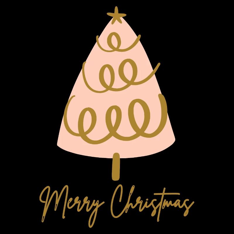 Lignes dorées du sapin de Noël Cadeaux de Noël joyeux