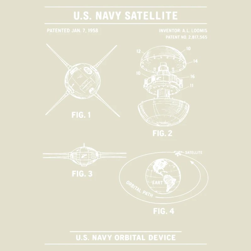 Navy Satellite Blueprint Diagram