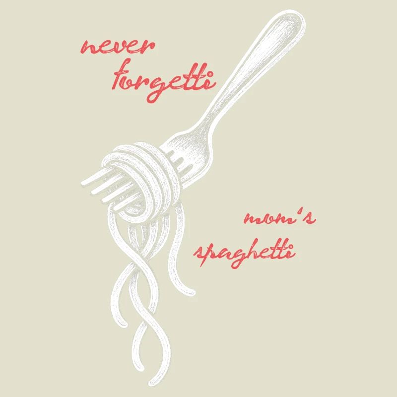 Never Forgetti Spaghetti Fork Drawing