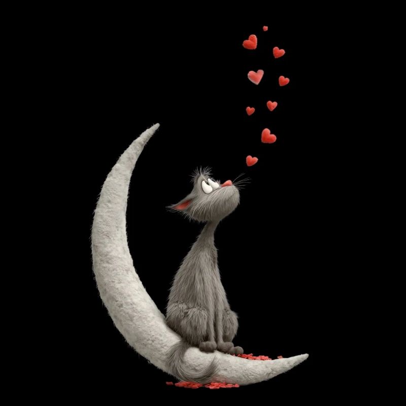 Cat on Moon