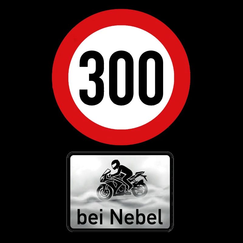 Tempolimit: 300 km/h bei Nebel (Biker Humor)