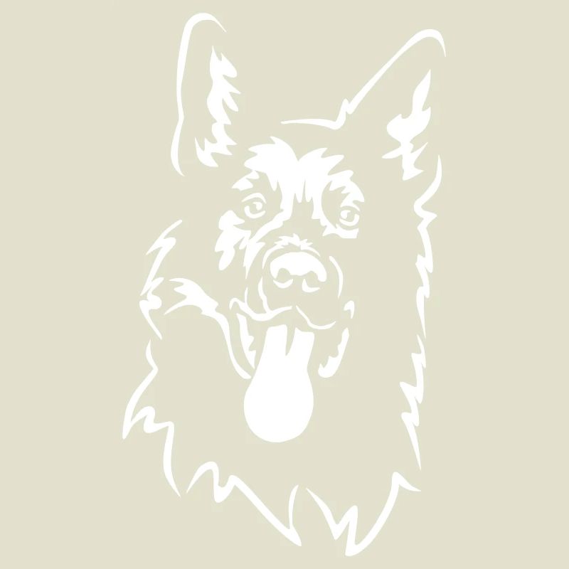 German Shepherd Head "Black Edition"