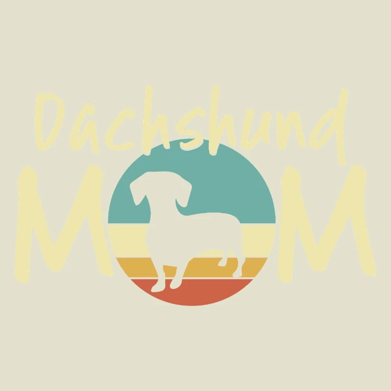 Dackel Mond Mutter Design