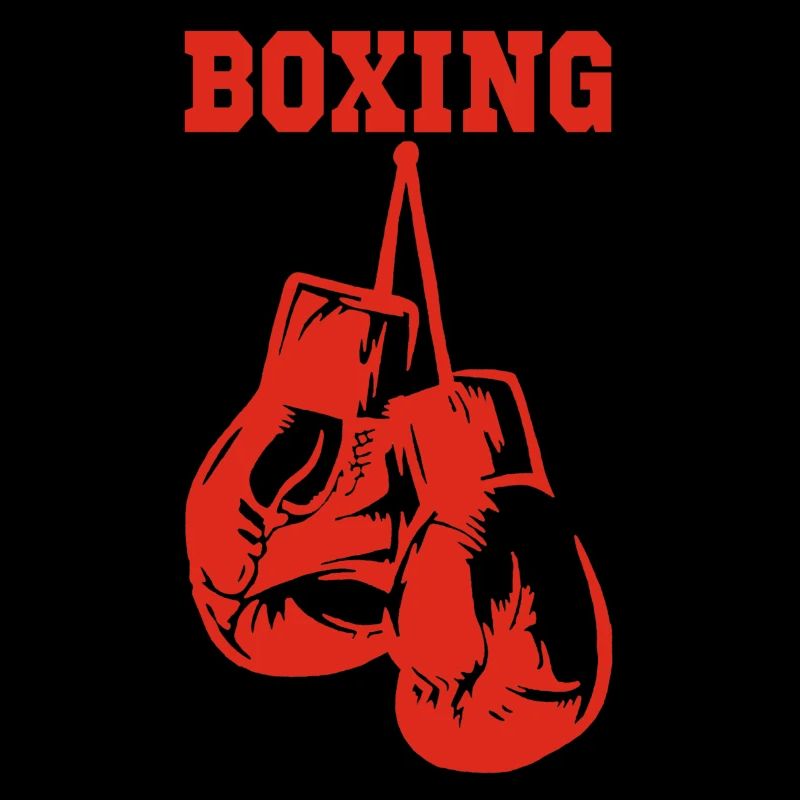 Rote Boxhandschuhe