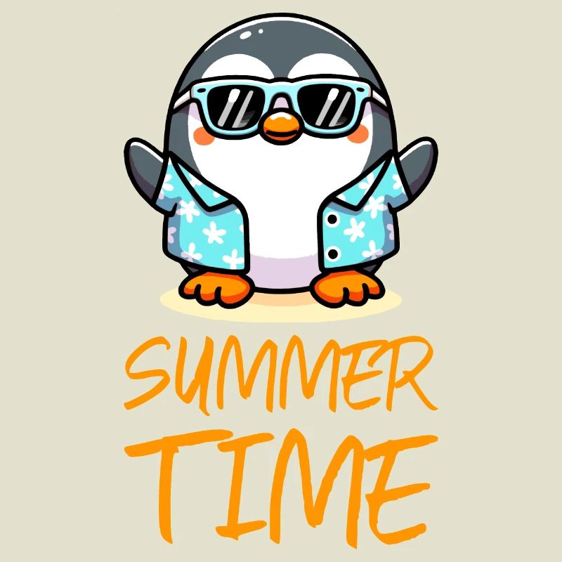 Pinguin Sommerzeit
