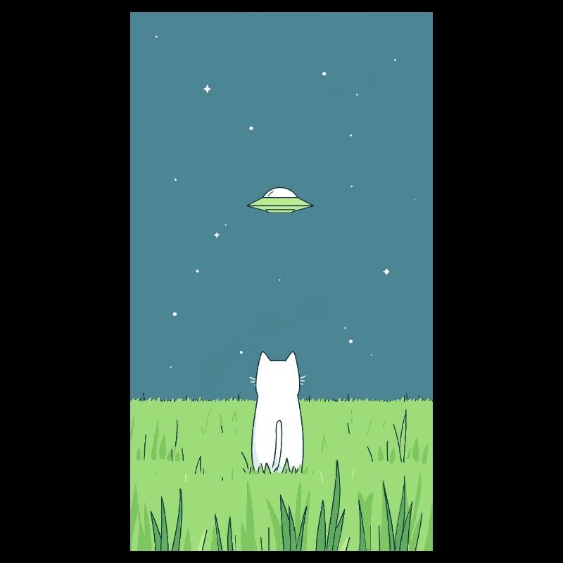 Katze und Ufo