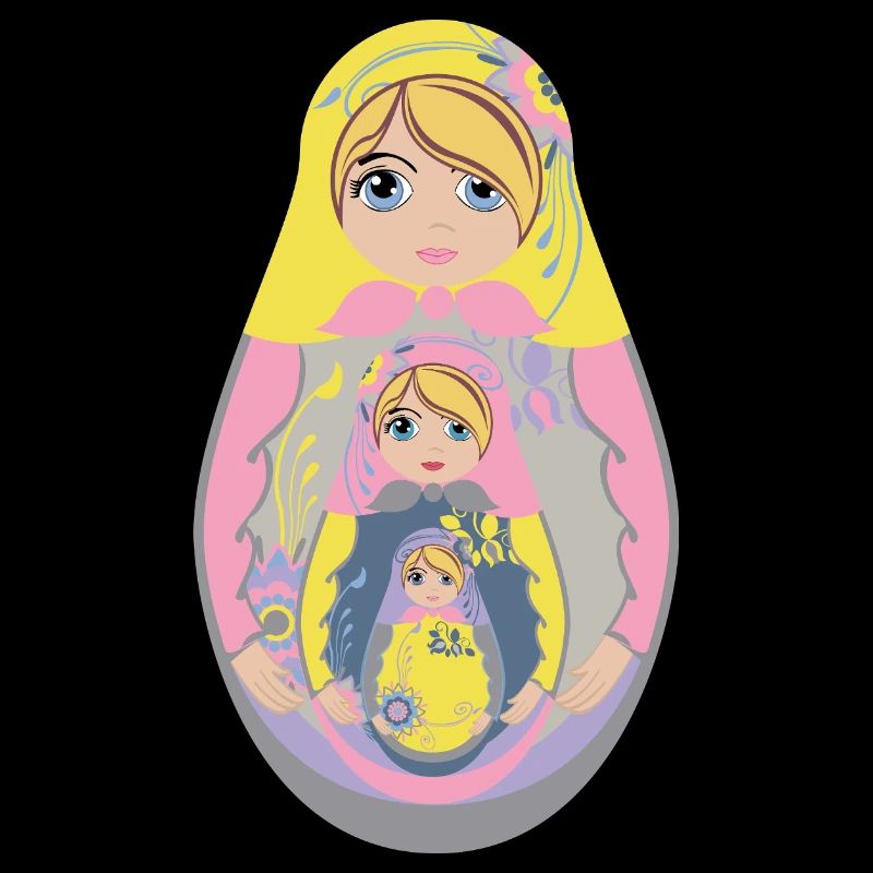 Nesting Matryoshka Doll Design