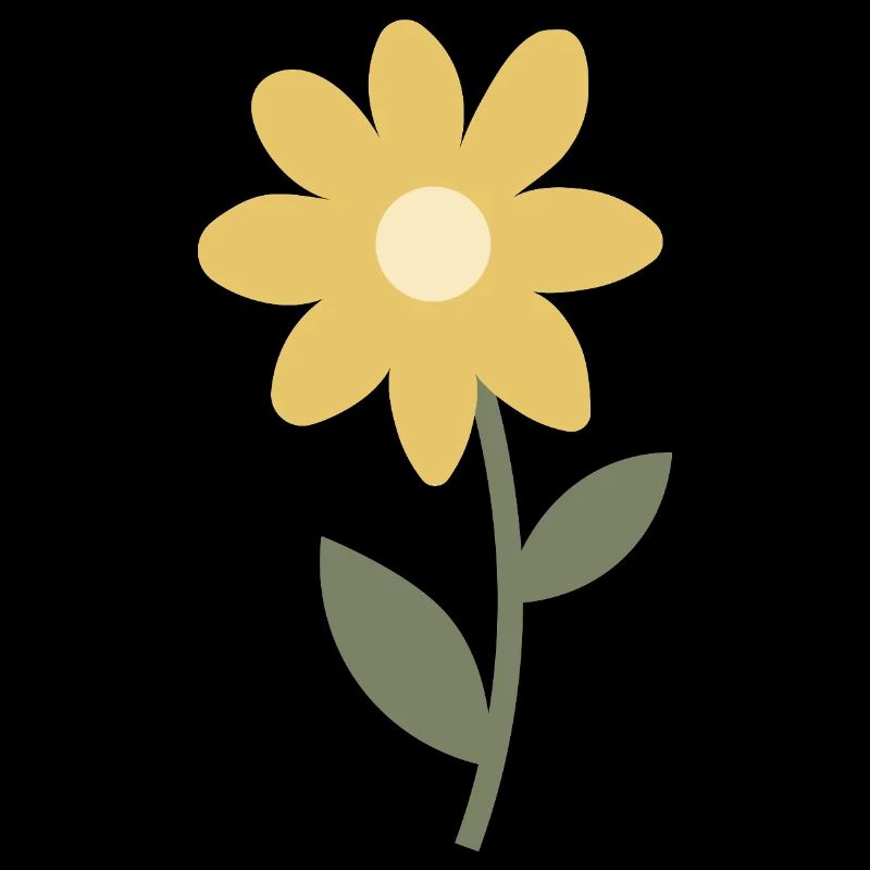 Minimales Blumenblütendesign