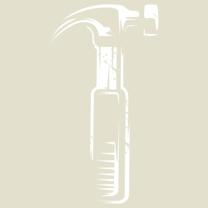 Hammer mit Scratch Effekt - Werkzeuge Handwerker
