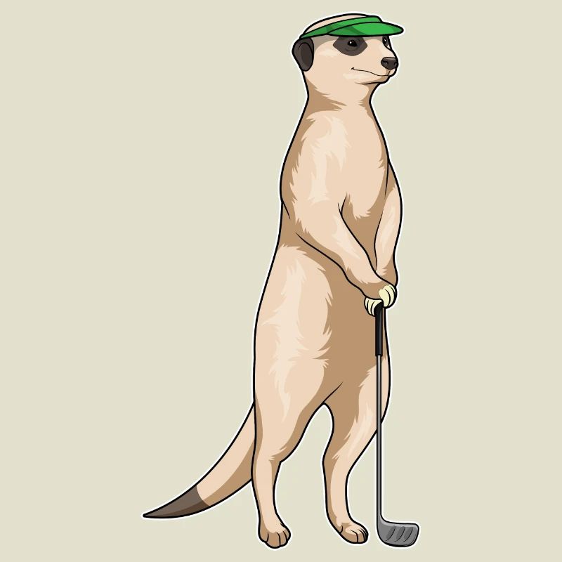 Erdmännchen Golf Golfschläger