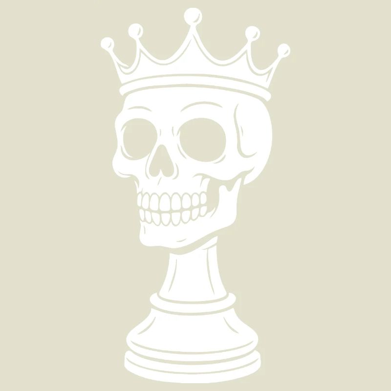 Conception du squelette du roi des échecs