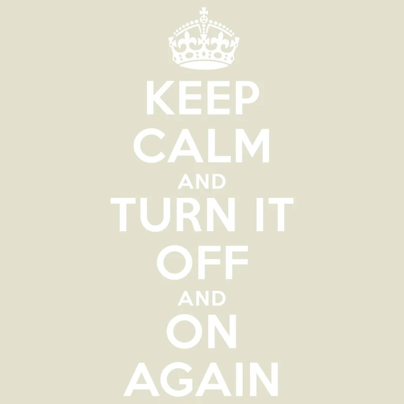 Keep Calm – Turn it Off Nerd Admin Design
