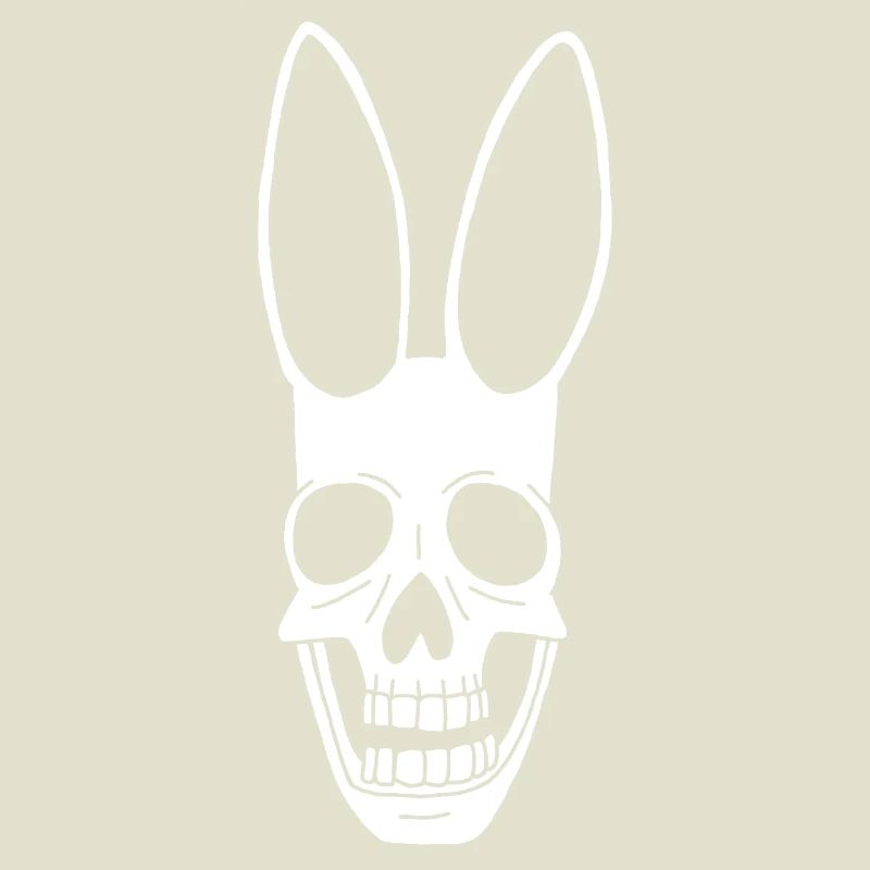 Crâne de lapin blanc