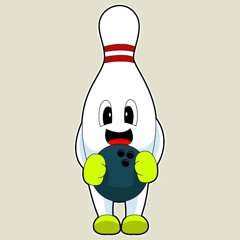 Quille à boule de bowling