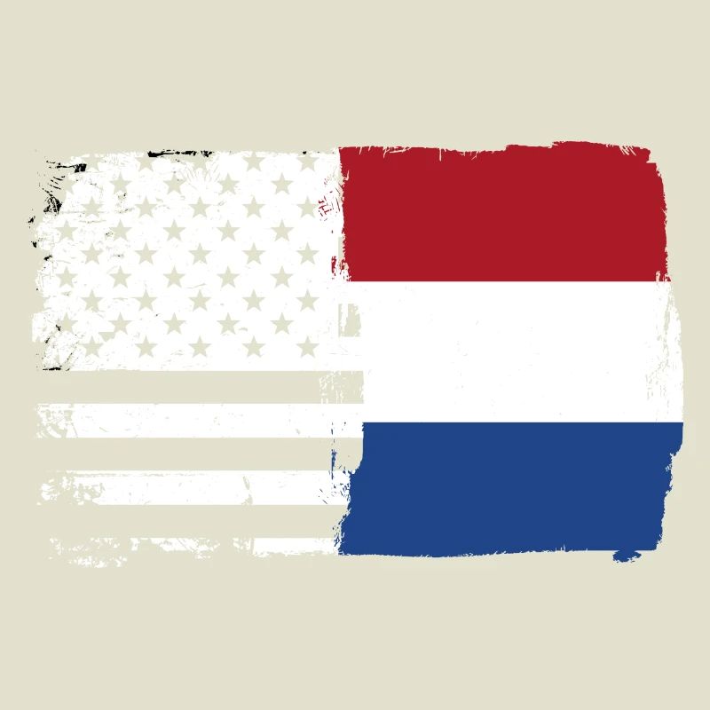 Fusion de drapeaux : Étoiles rayures Dutch Brush