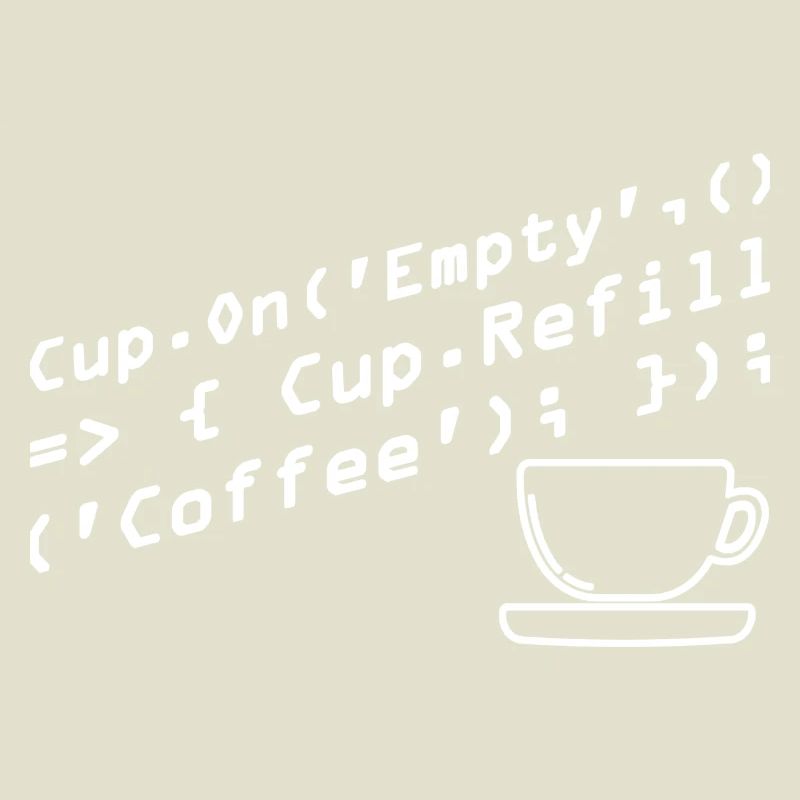 Programmers generate code from coffee