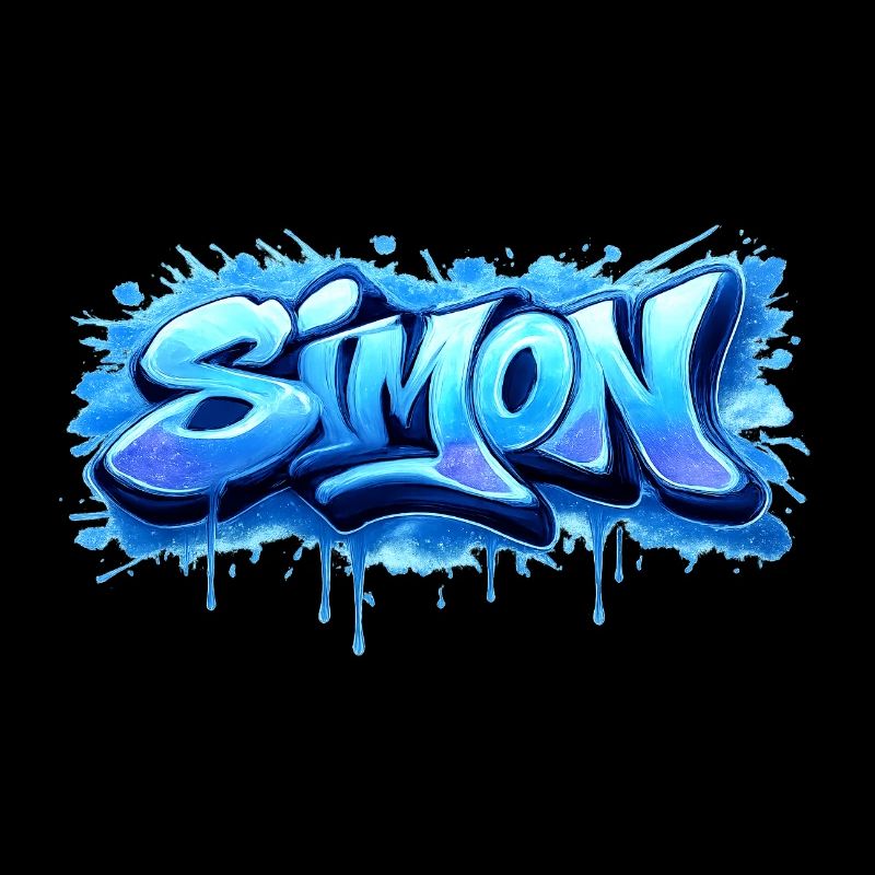 Graffiti SIMON Name Geschenk Ideal druckbar