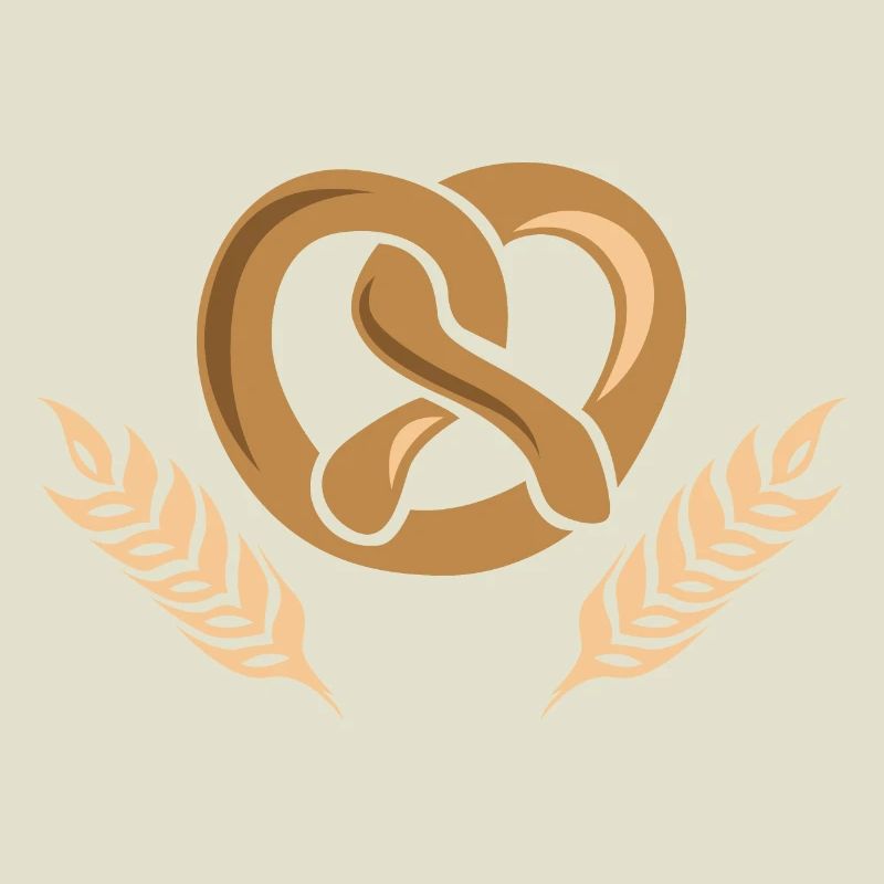 Logo de l’icône de l’icône de blé de céréales Baker Bakery