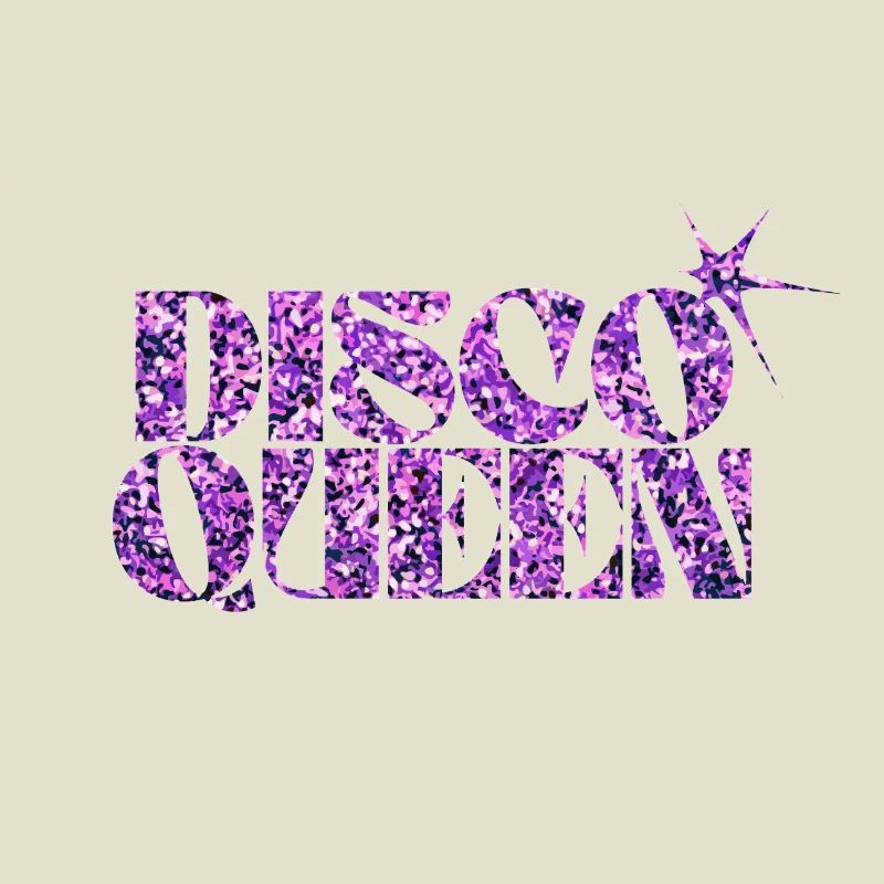 Disco Queen Glitter Pattern