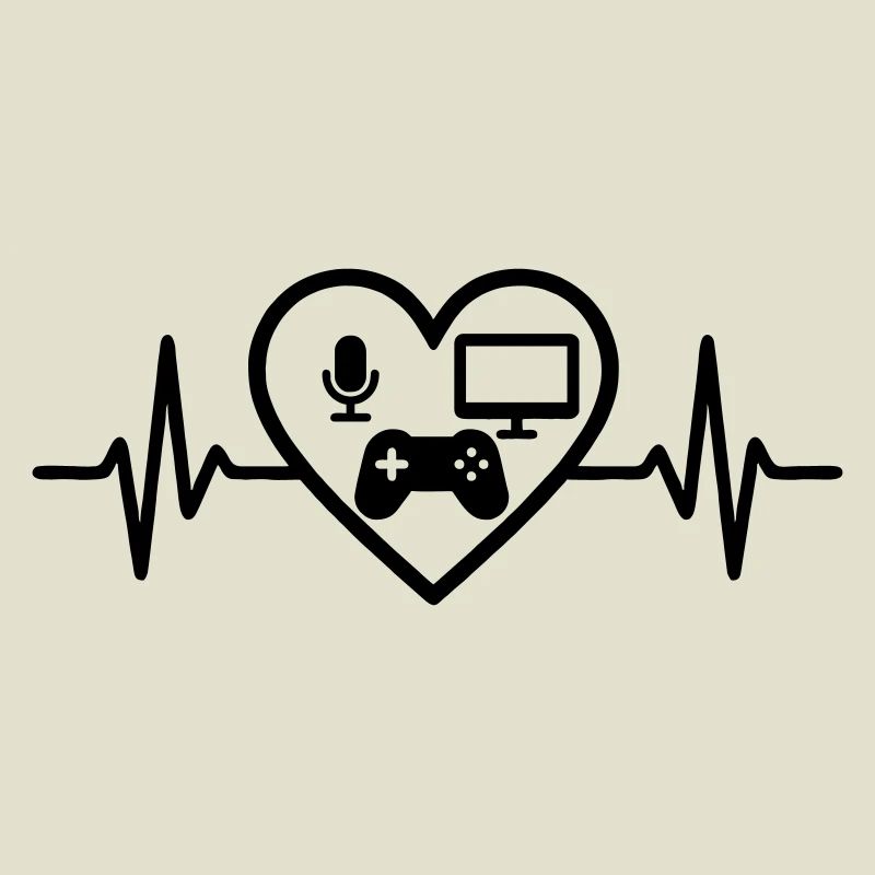 Streaming Gamer Herz Mikro Bildschirm Controller