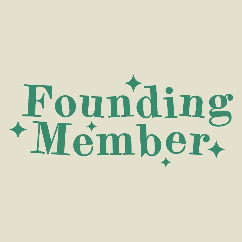 Founding Member Font Logo Stars