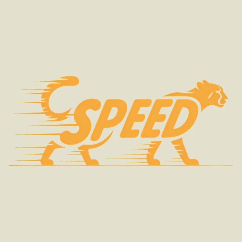Cheetah Speed - Logo de chat cool