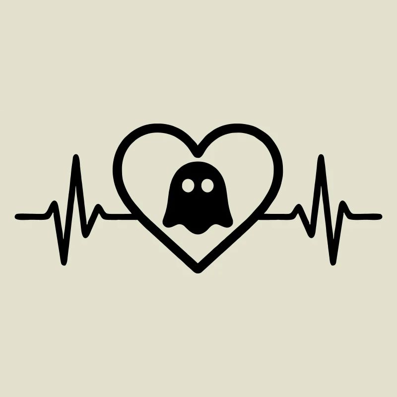 Herz Halloween Geist