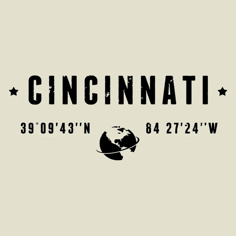 Cincinnati Ohio Coordinates Gps Globe