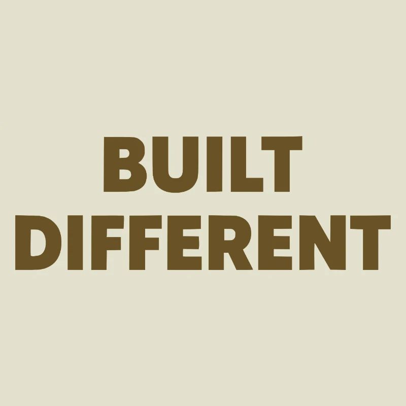 Typographie d’affirmation différente construite