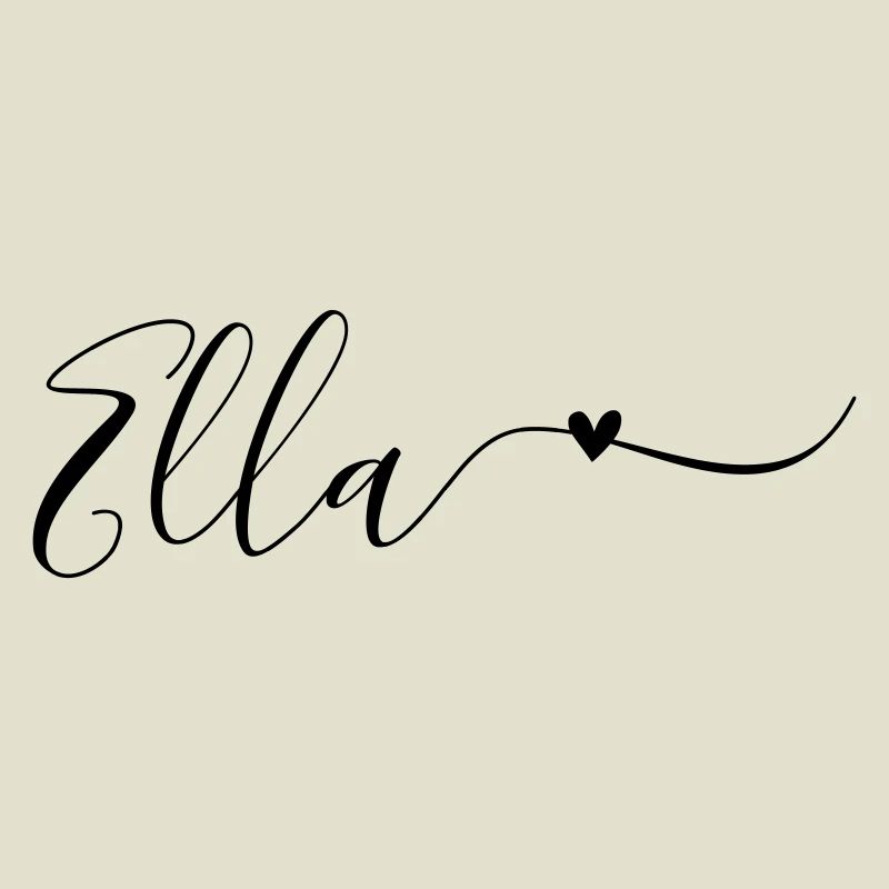 Ella Surname First Name Decorative