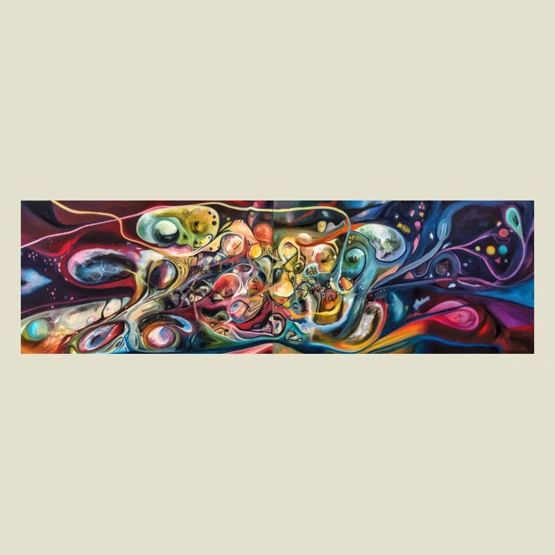 Cosmic Swirl Abstract Nebula